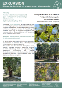 DGGL Exkursion: Bäume in der Stadt - Lebensraum - Klimawandel